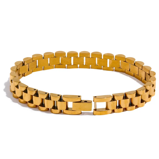 Simple heavy metal chain bracelet unisex - product image