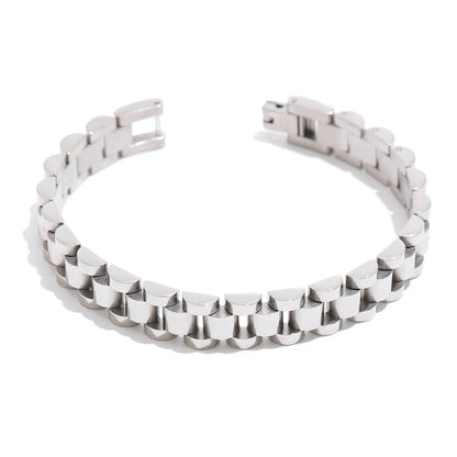 Simple heavy metal chain bracelet unisex - product image