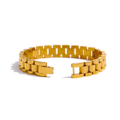Simple heavy metal chain bracelet unisex - product image