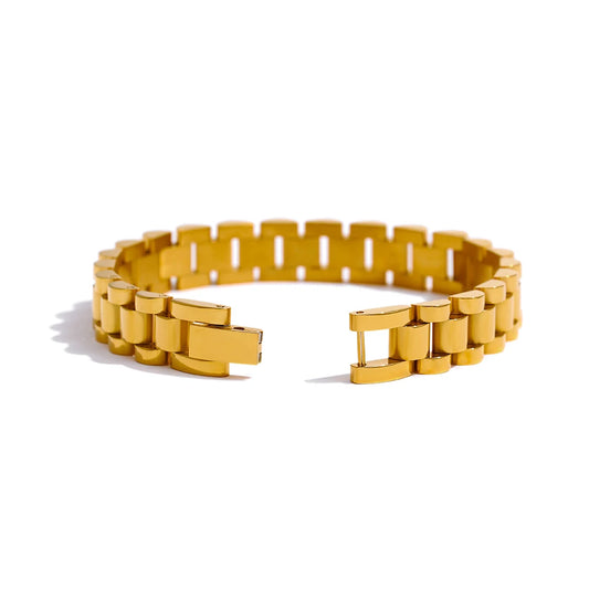 Simple heavy metal chain bracelet unisex - product image