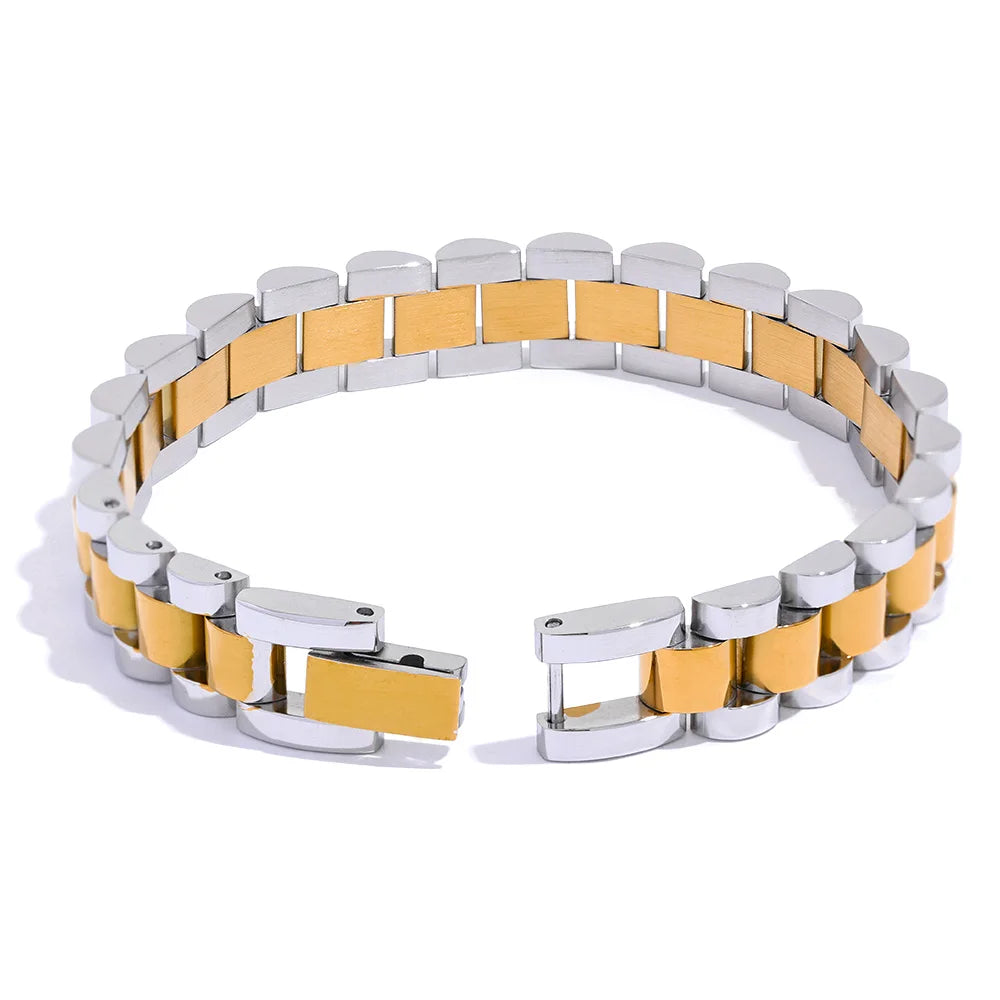 Simple heavy metal chain bracelet unisex - product image