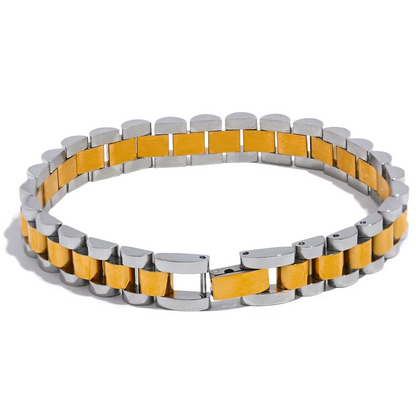Simple heavy metal chain bracelet unisex - product image