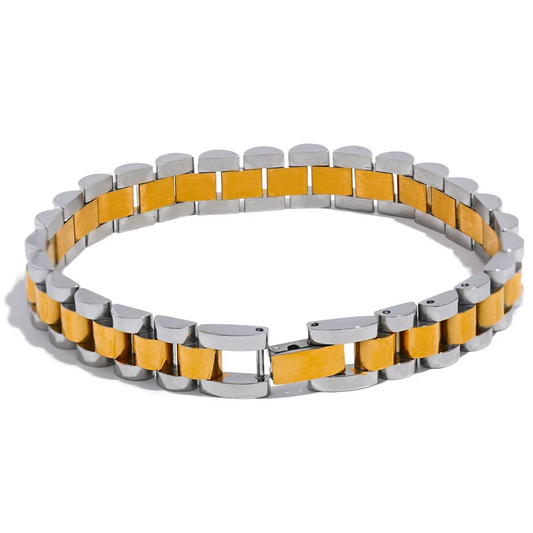 Simple heavy metal chain bracelet unisex - product image