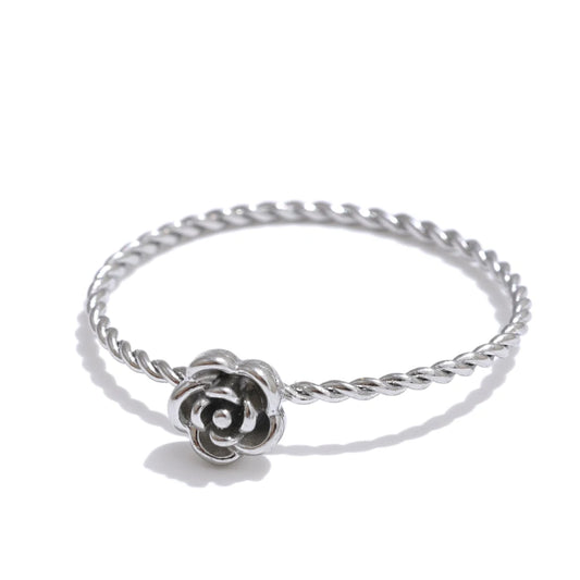 Small flower waterproof fashion contemporary ring - product image