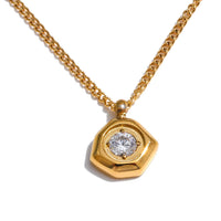Small Minimalist Pendant Necklace Chic 316L Steel