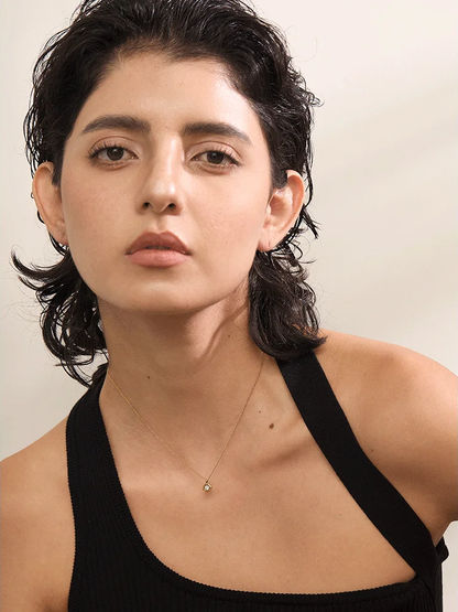 Small minimalist pendant necklace chic 316l steel - product image