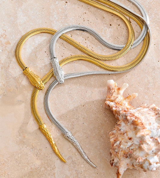 Snake chain adjustable pendant necklace - product image