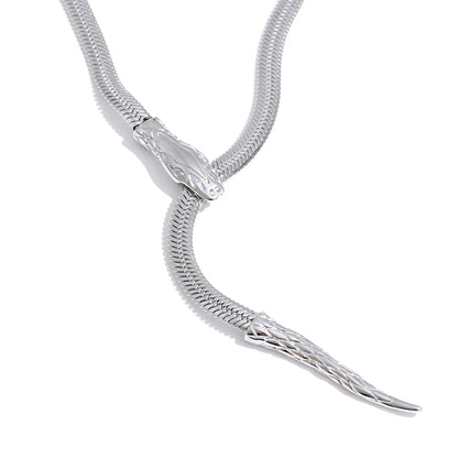 Snake chain adjustable pendant necklace - product image