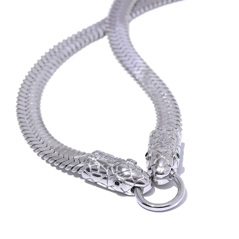 Snake chain choker temperament charm necklace - product image