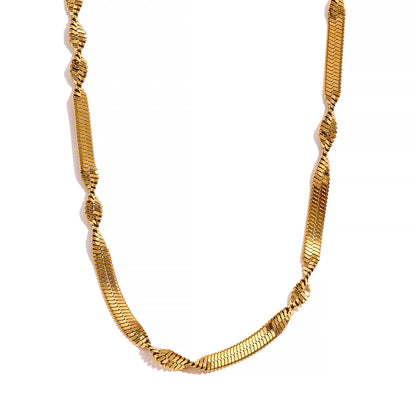 Snake chain necklace bracelet jewelry set - product image