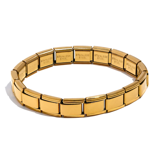 Square minimalist elastic bangle bracelet women - product image