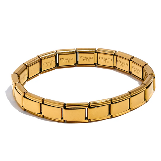Square minimalist elastic bangle bracelet women - product image