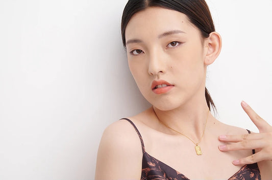 Square pendant collar necklace women - product image