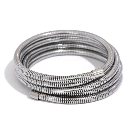 Stackable multi-layer wrap elastic arm bangle bracelet - product image