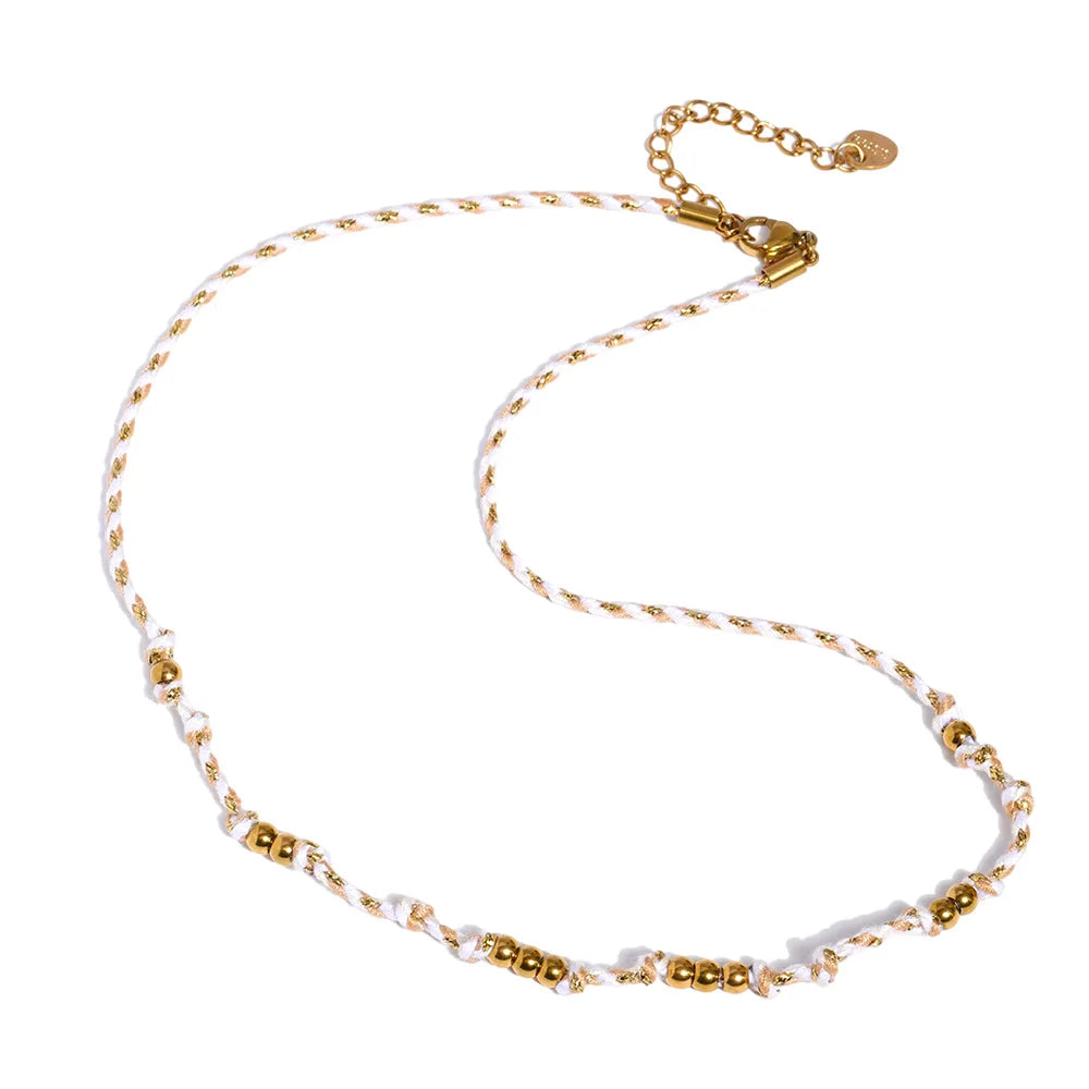 Stainless steel rope chain necklace - product image