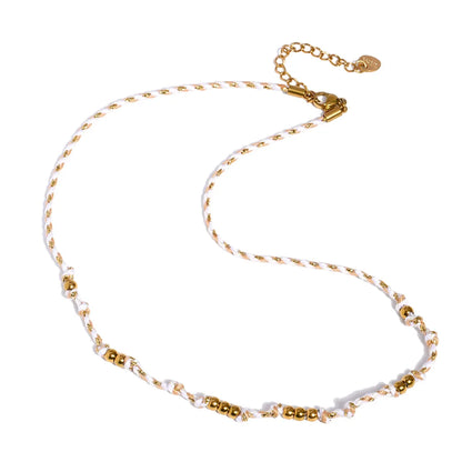Stainless steel rope chain necklace - product image