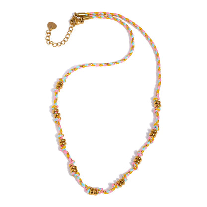 Stainless steel rope chain necklace - product image
