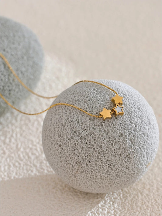 Star double side pendant trendy necklace - product image