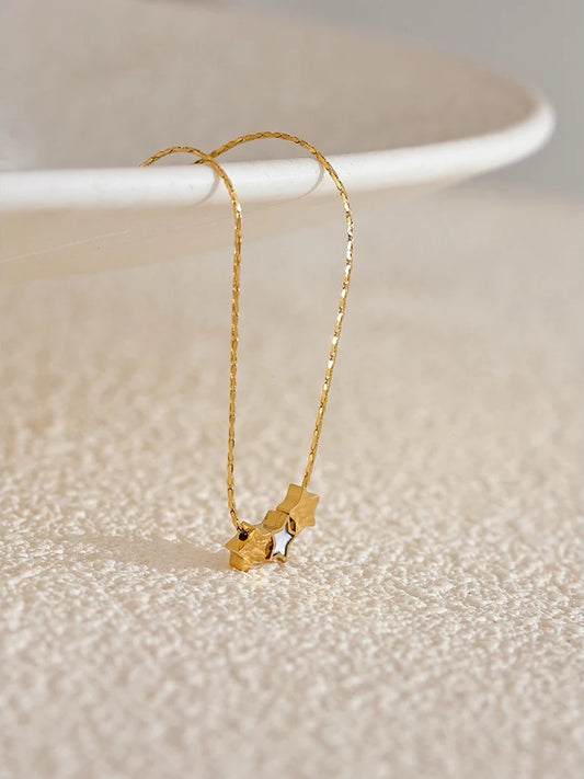 Star double side pendant trendy necklace - product image