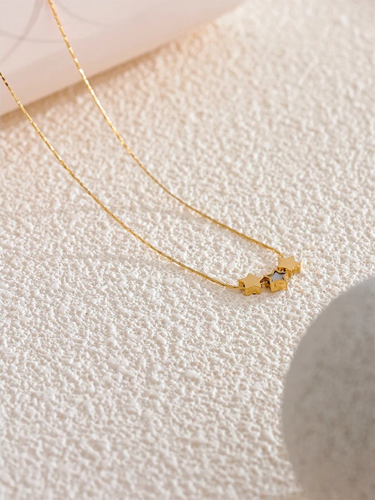 Star double side pendant trendy necklace - product image