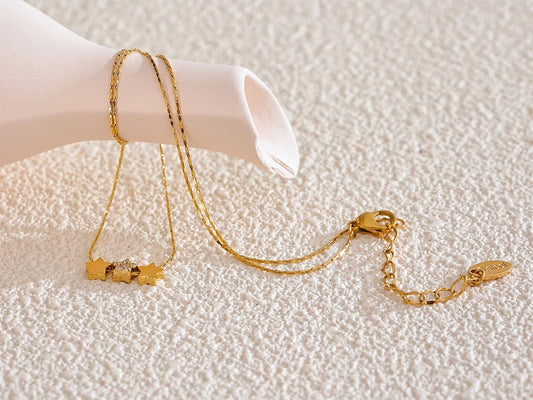 Star double side pendant trendy necklace - product image