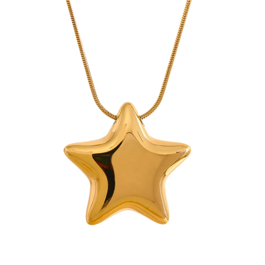 Star pendant fashion waterproof necklace - product image