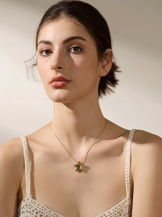 Star pendant fashion waterproof necklace - product image