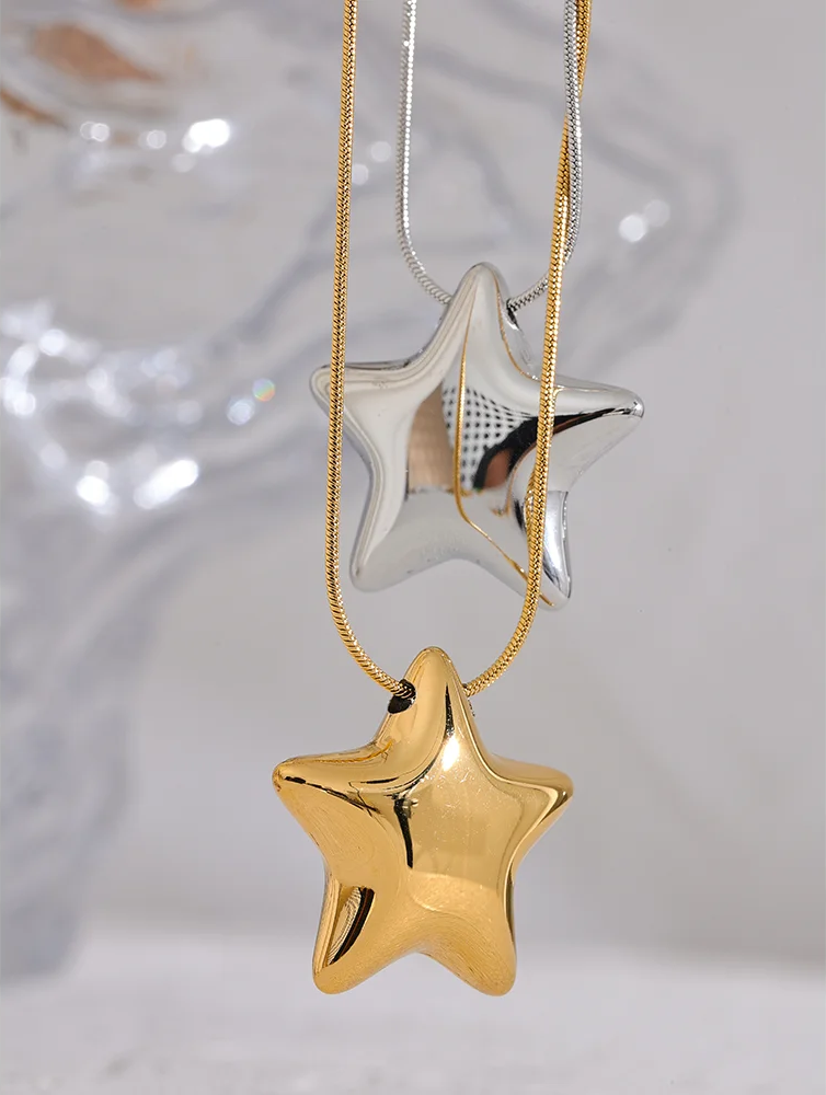 Star pendant fashion waterproof necklace - product image