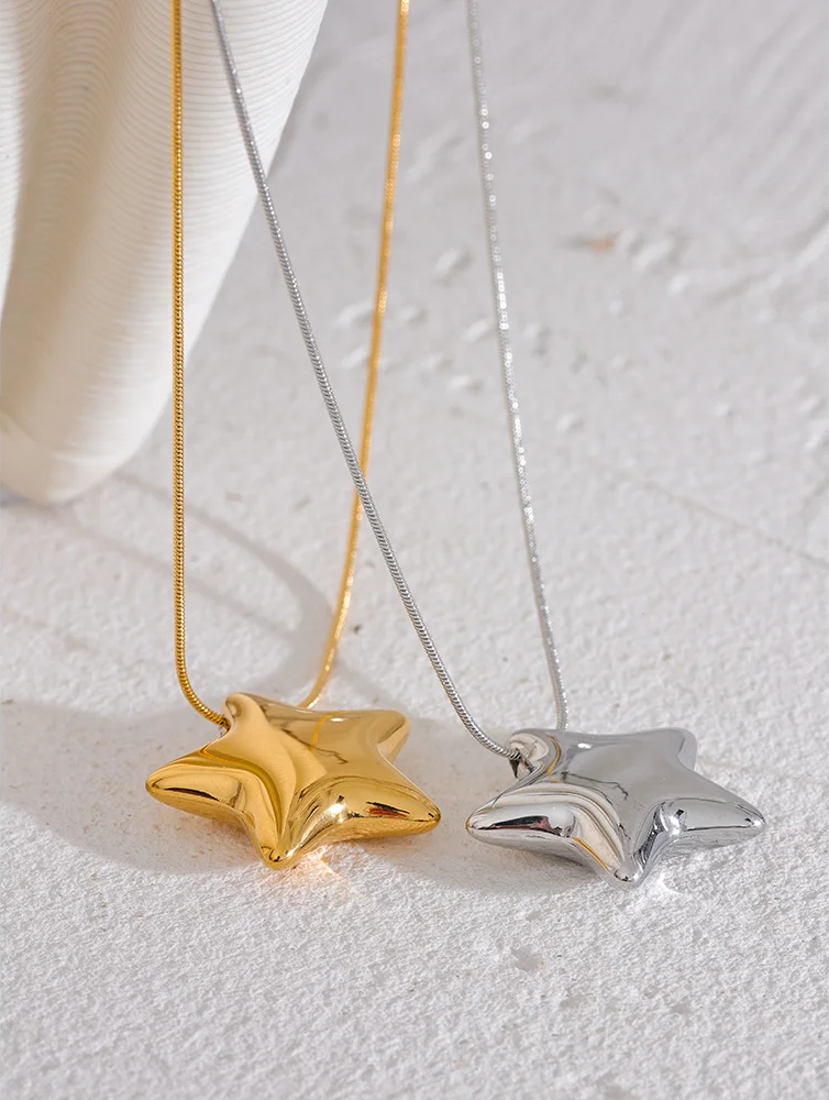 Star pendant fashion waterproof necklace - product image
