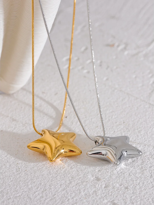 Star pendant fashion waterproof necklace - product image