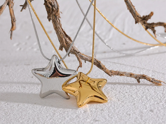 Star pendant fashion waterproof necklace - product image