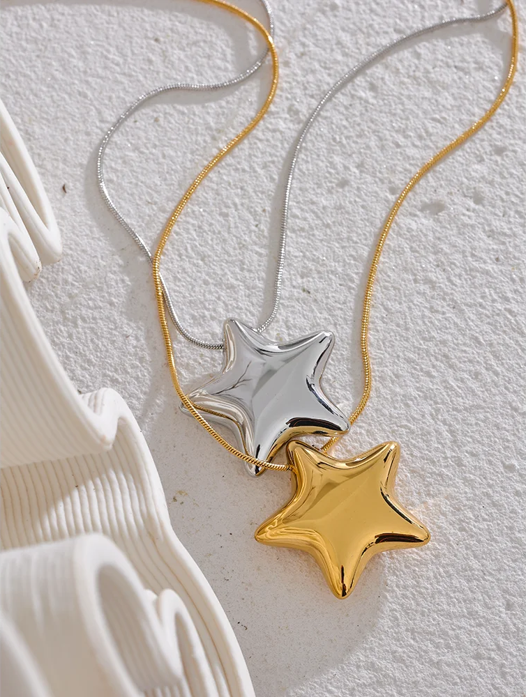 Star pendant fashion waterproof necklace - product image