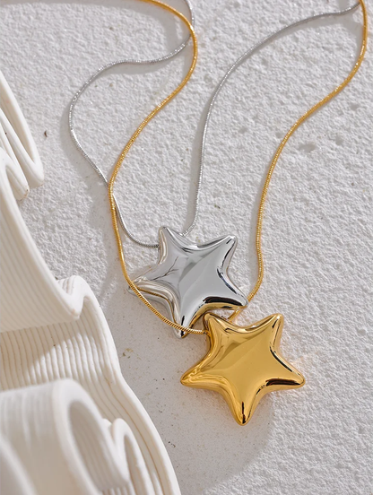 Star pendant fashion waterproof necklace - product image