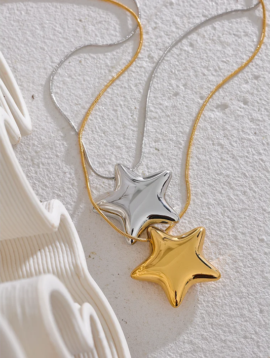 Star pendant fashion waterproof necklace - product image