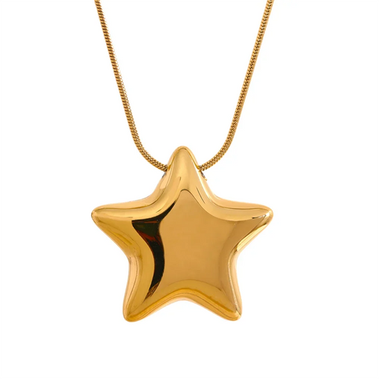 Star pendant fashion waterproof necklace - product image