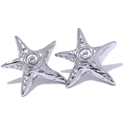 Star shaped stud earrings - product image