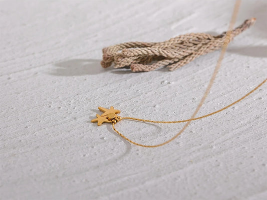 Starfish cubic zirconia pendant necklace women - product image
