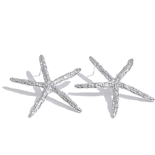 Starfish shape push-back stud earrings - product image