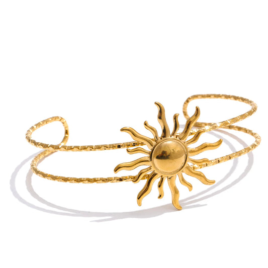 Starfish shell sun open cuff summer bracelet - product image