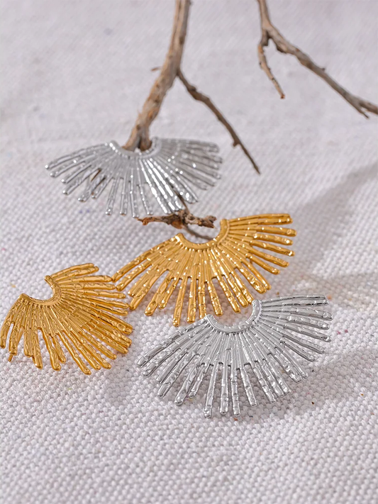 Statement big minimalist stud earrings women - product image
