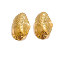 Statement Gold Color Big Stud Earrings