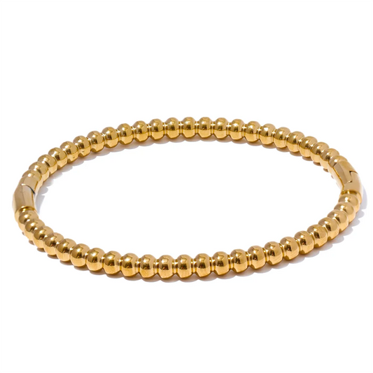 Statement minimalist charm bangle bracelet - product image