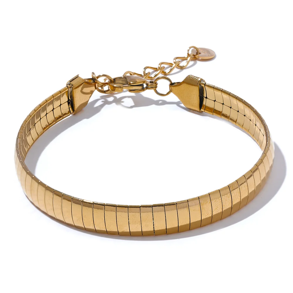Statement trendy chain modern charm bracelet - product image