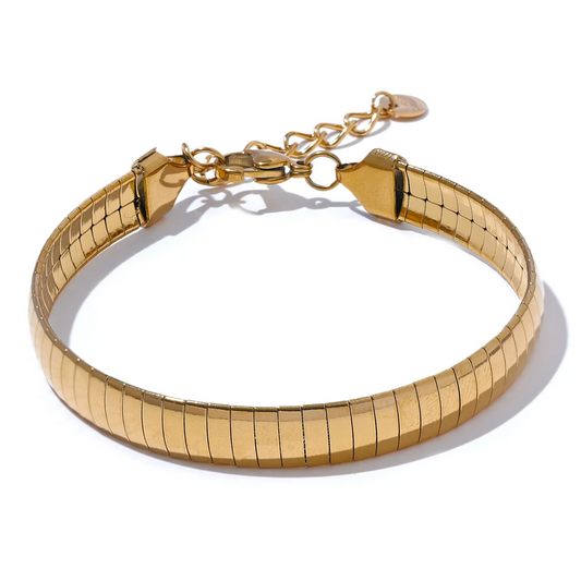 Statement trendy chain modern charm bracelet - product image