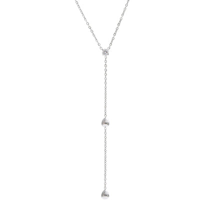 Summer stainless steel heart love y chain necklace - product image