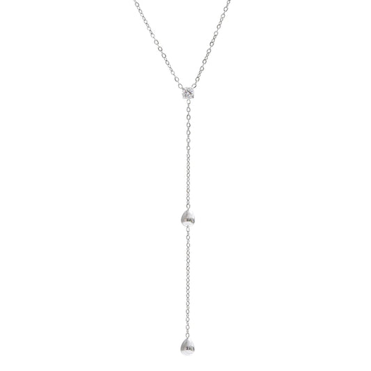 Summer stainless steel heart love y chain necklace - product image