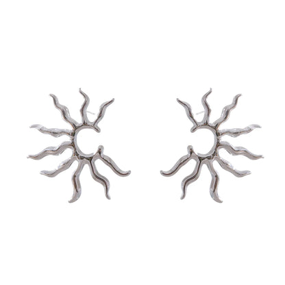 Sun abstract statement stud earrings - product image