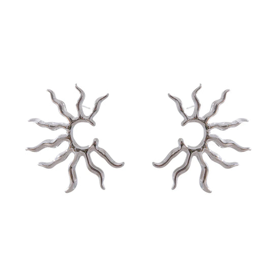 Sun abstract statement stud earrings - product image