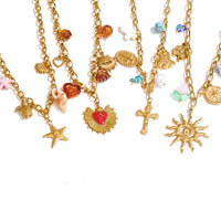 Sun Ocean Charm Handmade Pendant Necklace
