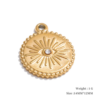 Sun star moon metal charm jewelry accessories - product image